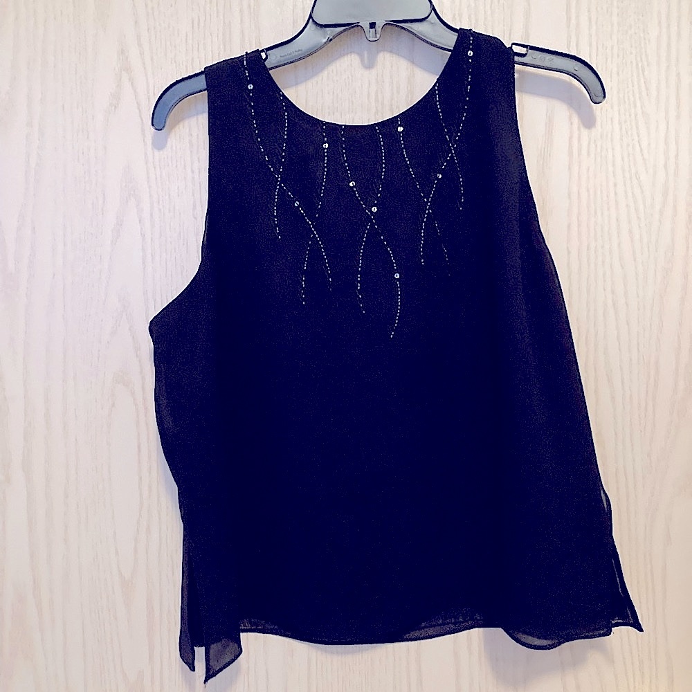 Adrianna Papell Evening Essentials Black Top - XL